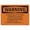 Signmission OSHA Warning Sign, 3.5" Height, 5" Width, Interrupting Utility Power Automatically, Landscape OS-WS-D-35-L-12199 - alternate 1
